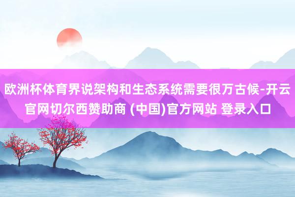 欧洲杯体育界说架构和生态系统需要很万古候-开云官网切尔西赞助商 (中国)官方网站 登录入口