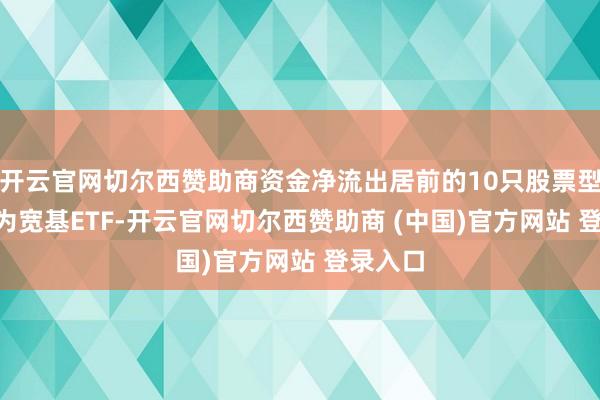 开云官网切尔西赞助商资金净流出居前的10只股票型ETF均为宽基ETF-开云官网切尔西赞助商 (中国)官方网站 登录入口