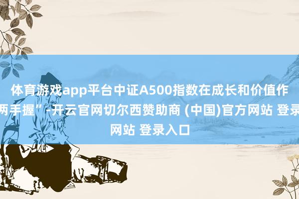 体育游戏app平台中证A500指数在成长和价值作风“两手握”-开云官网切尔西赞助商 (中国)官方网站 登录入口