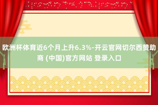 欧洲杯体育近6个月上升6.3%-开云官网切尔西赞助商 (中国)官方网站 登录入口