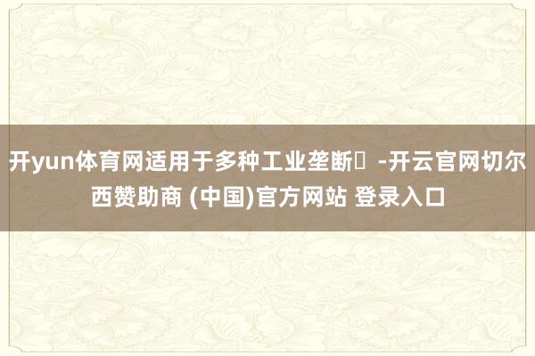 开yun体育网适用于多种工业垄断‌-开云官网切尔西赞助商 (中国)官方网站 登录入口