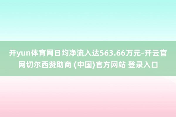开yun体育网日均净流入达563.66万元-开云官网切尔西赞助商 (中国)官方网站 登录入口