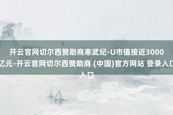 开云官网切尔西赞助商　　寒武纪-U市值接近3000亿元-开云官网切尔西赞助商 (中国)官方网站 登录入口